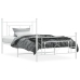 Estructura cama sin colchón con estribo metal blanco 107x203 cm