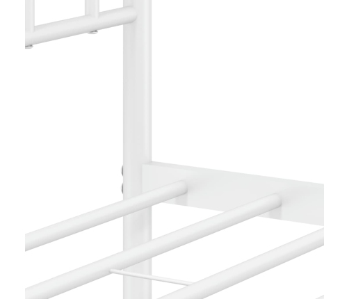 Estructura cama sin colchón con estribo metal blanco 120x200 cm