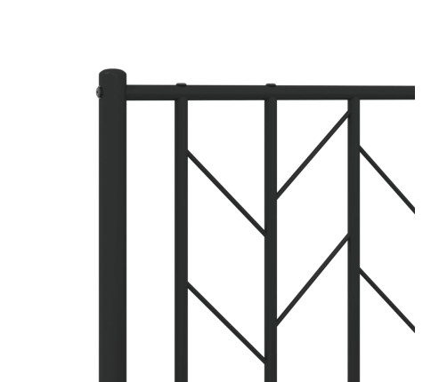 Estructura cama sin colchón con estribo metal negro 100x200 cm