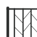 Estructura cama sin colchón con estribo metal negro 100x200 cm