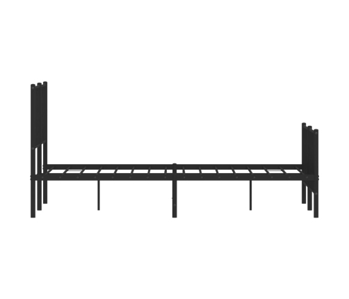 Estructura cama sin colchón con estribo metal negro 120x190 cm