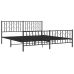 Estructura cama sin colchón con estribo metal negro 180x200 cm