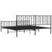 Estructura cama sin colchón con estribo metal negro 180x200 cm