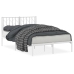 Estructura cama sin colchón con cabecero metal blanco 120x200cm