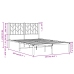 Estructura cama sin colchón con cabecero metal blanco 120x200cm