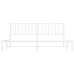 Estructura cama sin colchón con cabecero metal blanco 193x203cm