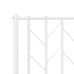 Estructura cama sin colchón con cabecero metal blanco 193x203cm