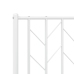 Estructura cama sin colchón con estribo metal blanco 100x200 cm