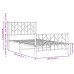 Estructura cama sin colchón con estribo metal blanco 100x200 cm