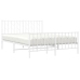 Estructura cama sin colchón con estribo metal blanco 135x190 cm