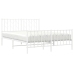 Estructura cama sin colchón con estribo metal blanco 140x190 cm