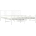 Estructura cama sin colchón con estribo metal blanco 183x213 cm