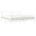 Estructura cama sin colchón con estribo metal blanco 193x203 cm