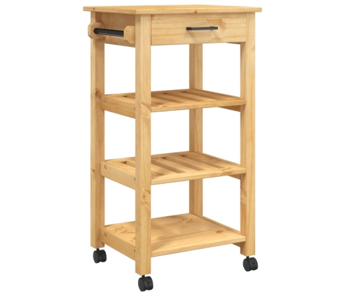 Carrito de cocina MONZA madera maciza de pino 48x40x90 cm