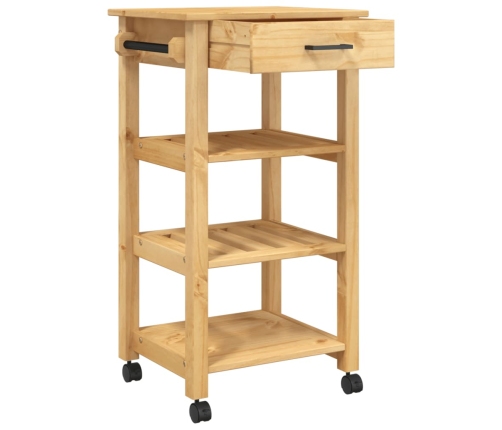 Carrito de cocina MONZA madera maciza de pino 48x40x90 cm