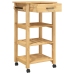 Carrito de cocina MONZA madera maciza de pino 48x40x90 cm