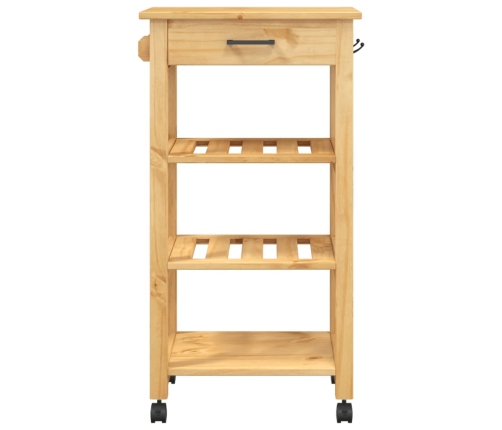 Carrito de cocina MONZA madera maciza de pino 48x40x90 cm