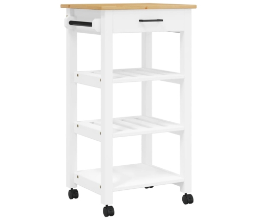 Carrito de cocina MONZA madera maciza de pino 48x40x90 cm