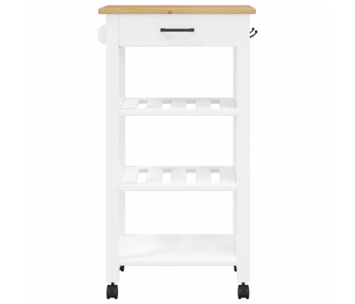 Carrito de cocina MONZA madera maciza de pino 48x40x90 cm