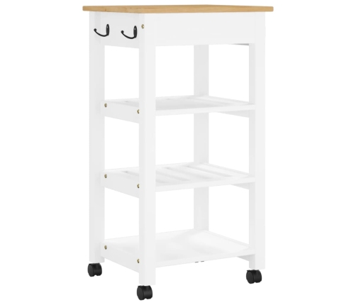 Carrito de cocina MONZA madera maciza de pino 48x40x90 cm