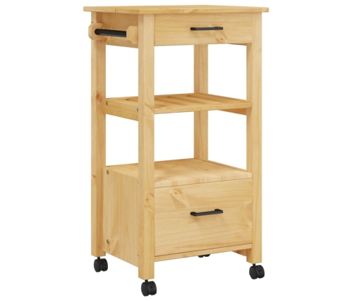 Carrito de cocina MONZA madera maciza de pino 48x40x90 cm