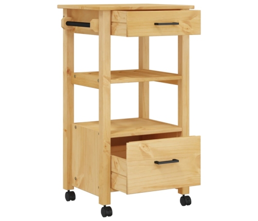 Carrito de cocina MONZA madera maciza de pino 48x40x90 cm