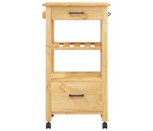 Carrito de cocina MONZA madera maciza de pino 48x40x90 cm