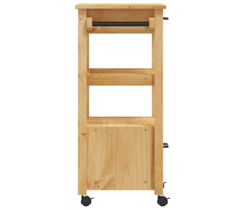 Carrito de cocina MONZA madera maciza de pino 48x40x90 cm