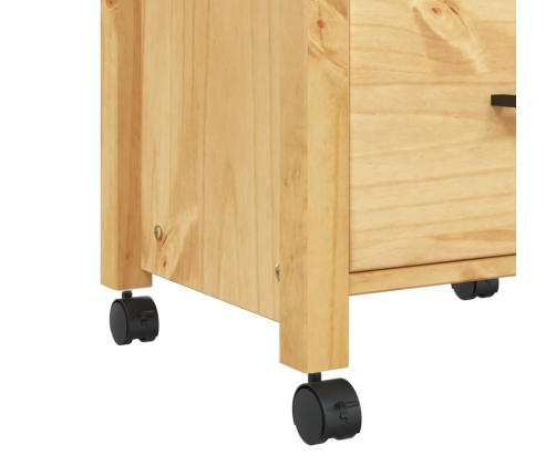 Carrito de cocina MONZA madera maciza de pino 48x40x90 cm