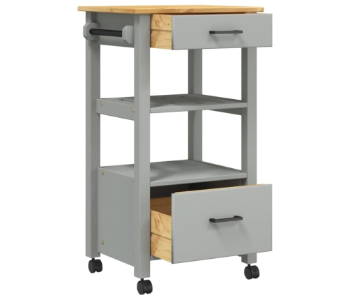 Carrito de cocina MONZA madera maciza de pino 48x40x90 cm