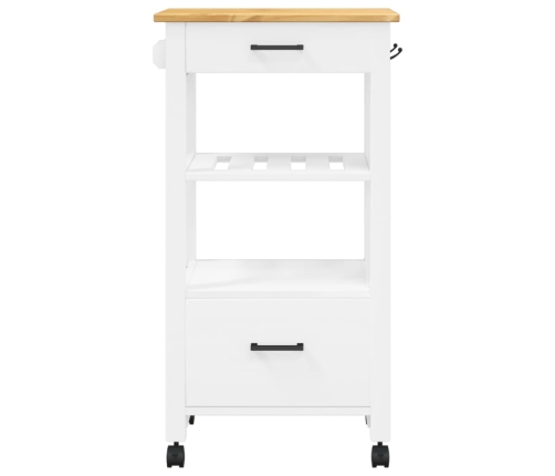 Carrito de cocina MONZA madera maciza de pino 48x40x90 cm