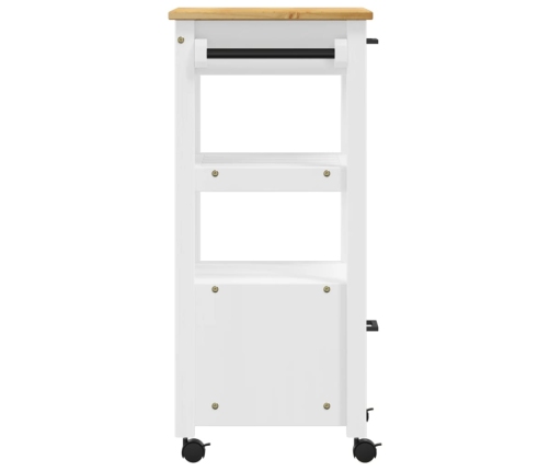 Carrito de cocina MONZA madera maciza de pino 48x40x90 cm