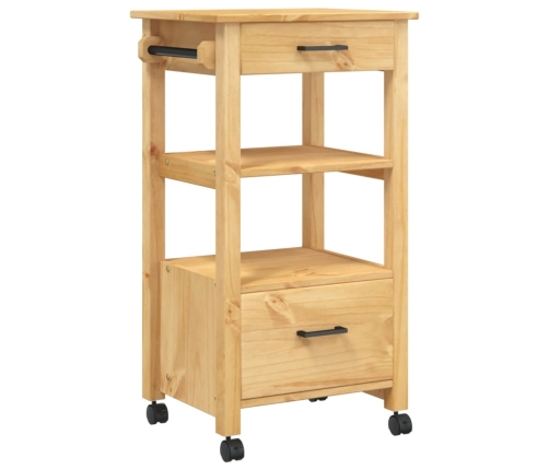 Carrito de cocina MONZA madera maciza de pino 48x40x90 cm