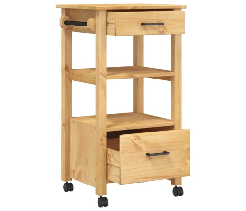 Carrito de cocina MONZA madera maciza de pino 48x40x90 cm