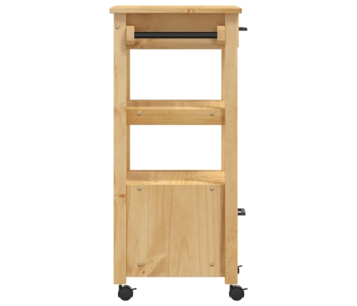 Carrito de cocina MONZA madera maciza de pino 48x40x90 cm