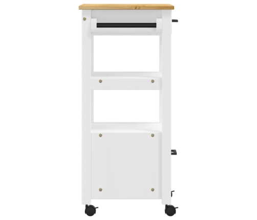 Carrito de cocina MONZA madera maciza de pino 48x40x90 cm