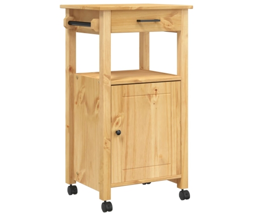 Carrito de cocina MONZA madera maciza de pino 48x40x90 cm