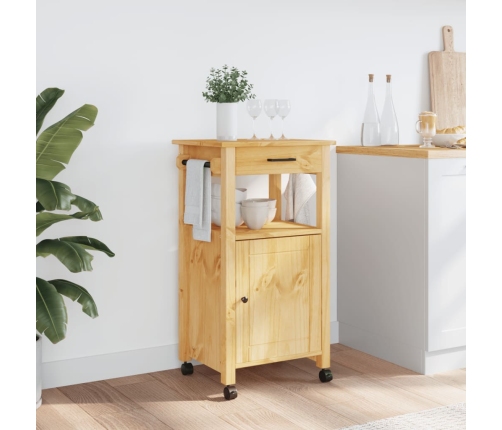 Carrito de cocina MONZA madera maciza de pino 48x40x90 cm