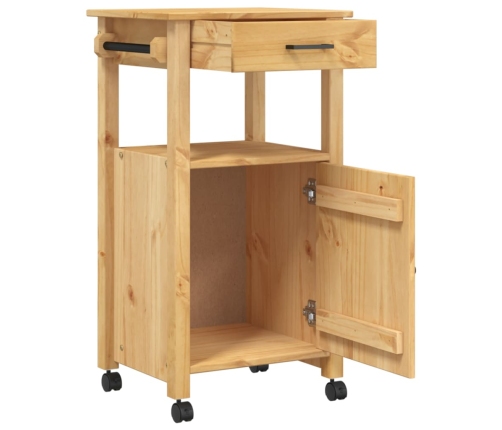 Carrito de cocina MONZA madera maciza de pino 48x40x90 cm