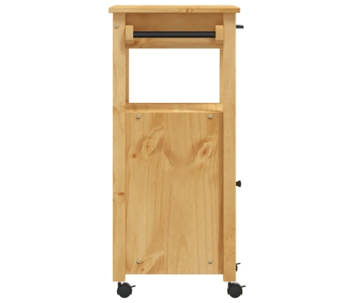 Carrito de cocina MONZA madera maciza de pino 48x40x90 cm