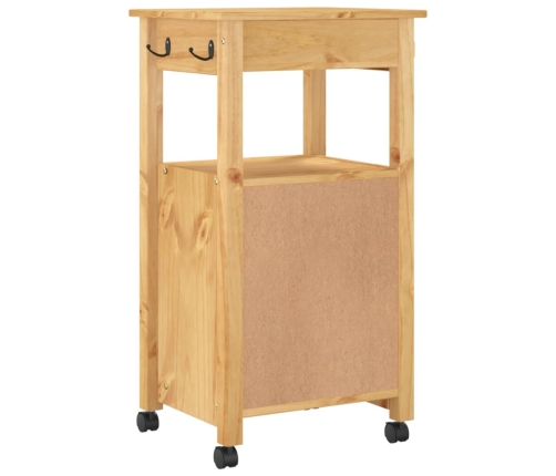 Carrito de cocina MONZA madera maciza de pino 48x40x90 cm