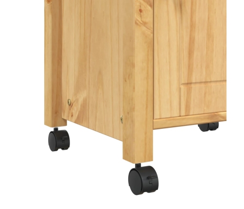 Carrito de cocina MONZA madera maciza de pino 48x40x90 cm