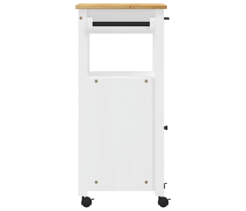 Carrito de cocina MONZA madera maciza de pino 48x40x90 cm