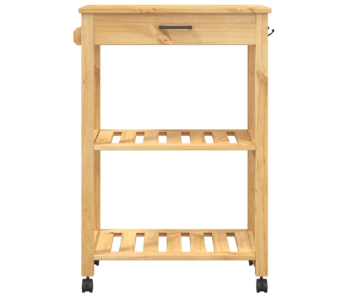 Carrito de cocina MONZA madera maciza de pino 60x40x90 cm