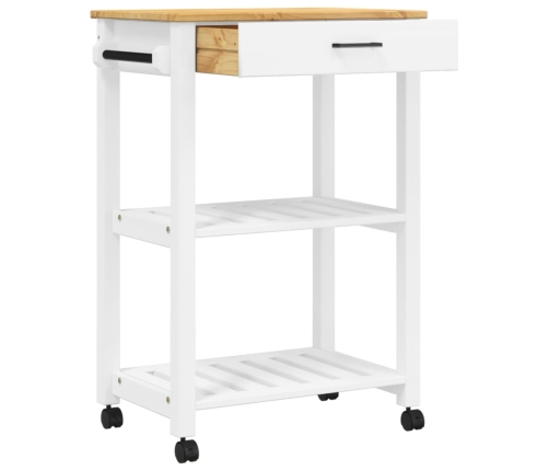 Carrito de cocina MONZA madera maciza de pino 60x40x90 cm