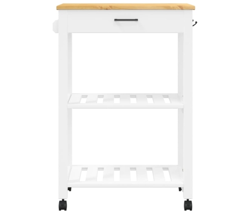 Carrito de cocina MONZA madera maciza de pino 60x40x90 cm