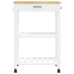 Carrito de cocina MONZA madera maciza de pino 60x40x90 cm