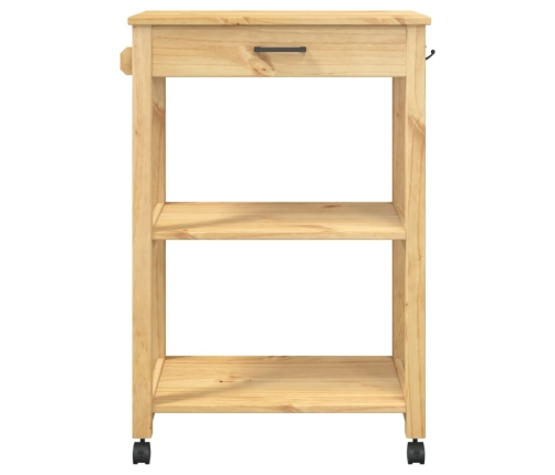 Carrito de cocina MONZA madera maciza de pino 60x40x90 cm