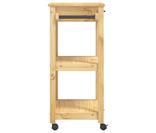 Carrito de cocina MONZA madera maciza de pino 60x40x90 cm