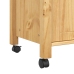 Carrito de cocina MONZA madera maciza de pino 60x40x90 cm